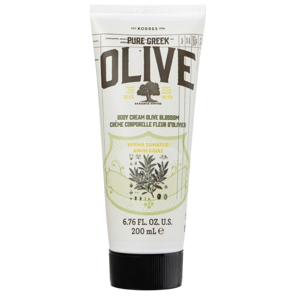 Korres Pure Greek Olive Body Cream Olive Blossom Sealed Moisturizing Greek
